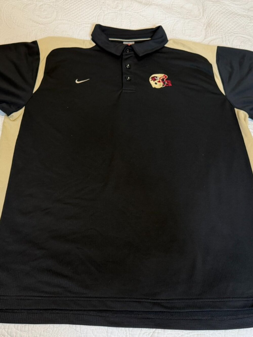 Vintage Nike Team Coach Polo – Football Helmet Logo – XL